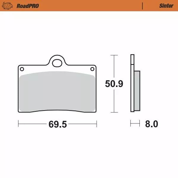Moto-master remblok sinter front 402001