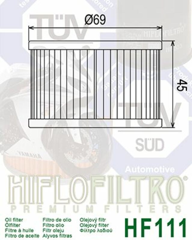 HIFLOFILTRO Oil Filter - HF111 HF111