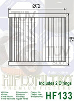 HIFLOFILTRO Oil Filter - HF133 HF133