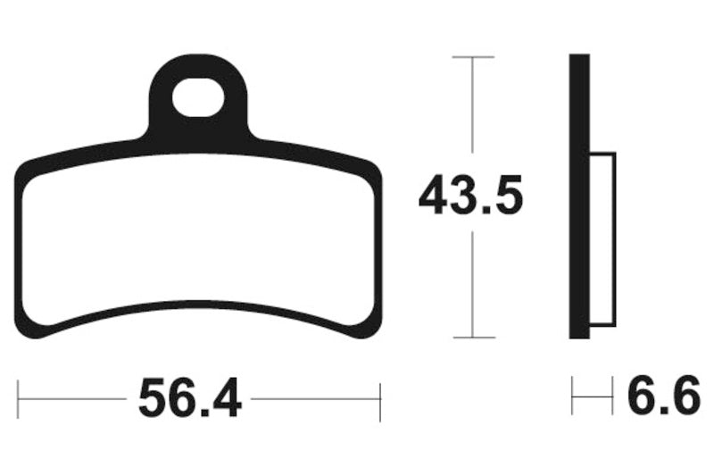 Tecnium Street Organic Brake Pads - MA315 1022476