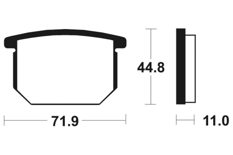 Tecnium Street Organic Brake Pads - MA34 1022484