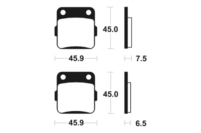 Tecnium Street Organic Brake Pads - MA62 1022536