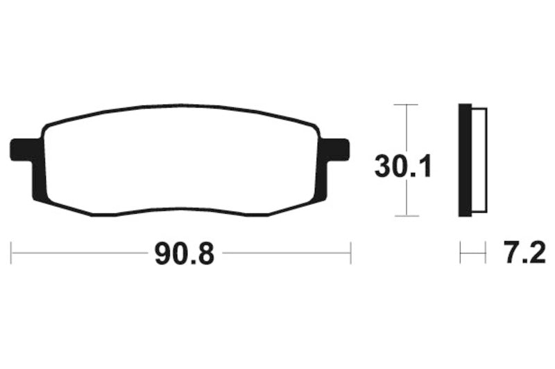 Tecnium Street Organic Brake Pads - MA80 1022549