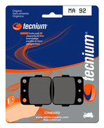 Tecnium Street Organic Brake Pads - MA92 1022562