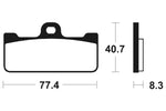 Tecnium Racing Sintered Metal Carbon Rem Remblokken - MCR195 1022580