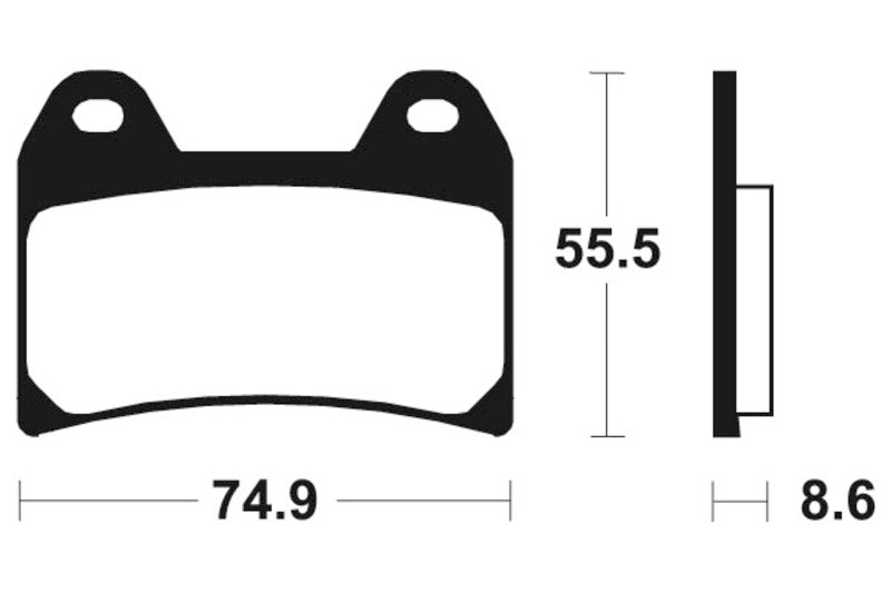 Tecnium Racing Sintered Metal Carbon Rem Remblokken - MCR206 1022581