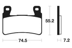 Tecnium Racing Sintered Metal Carbon Rem Remblokken - MCR234 1022585