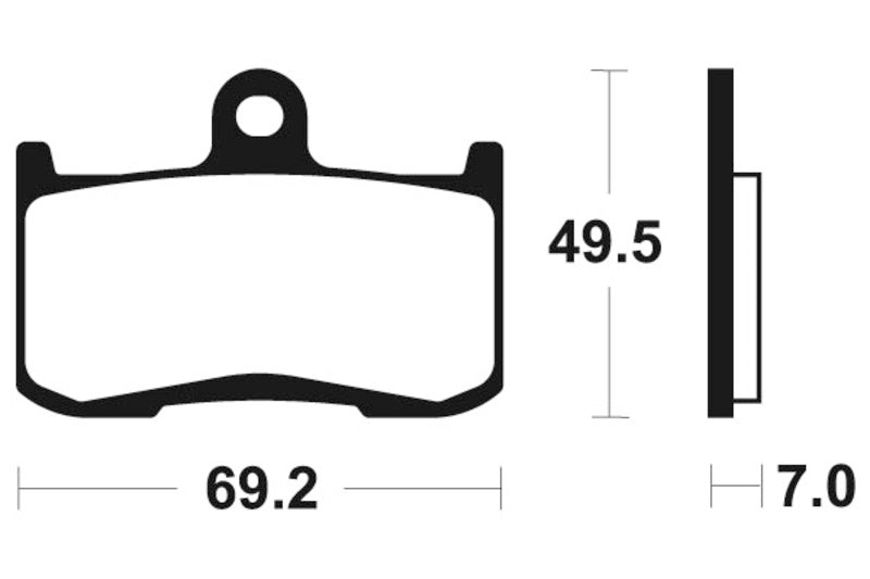 Tecnium Racing Sintered Metal Carbon Rem Remblokken - MCR282 1022588