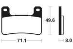 Tecnium Racing Sintered Metal Carbon Rem Remblokken - MCR306 1022592