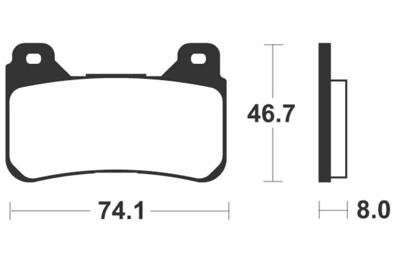 Tecnium Racing Sintered Metal Carbon Rem Remblokken - MCR309 1022593