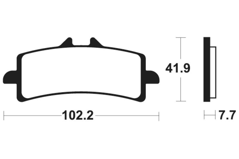 Tecnium Racing Sintered Metal Carbon Rem Remblokken - MCR341 1022596