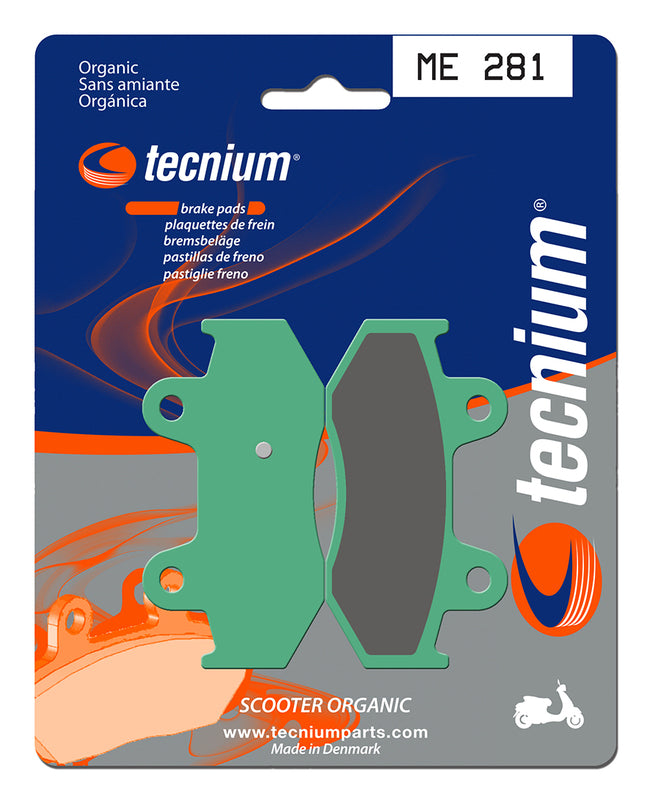 Tecnium scooter organic brake pads - ME281 1022666