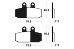 Tecnium scooter organic brake pads - ME293 1022670