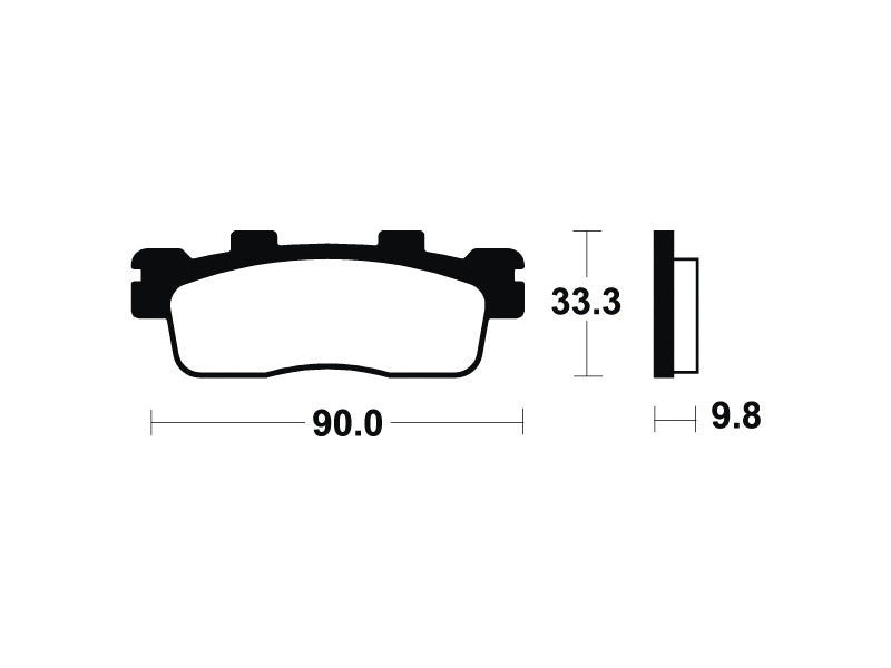 Tecnium Scooter Organic Brake Pads - ME371 1022690