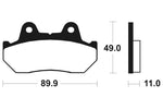 Tecnium Scooter organische remblokken - ME42 1022701