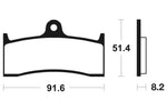 Tecnium Street Performance Sintered Metal Brake Pads - MF176 1022739