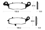 Tecnium Street Performance Sintered Metal Remblokken - MF204 1022748