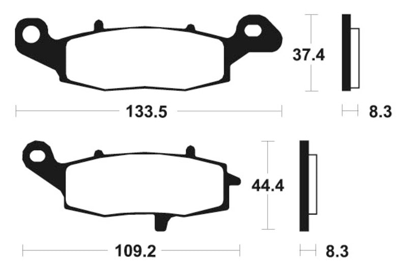 Tecnium Street Performance Sintered Metal Remblokken - MF205 1022749