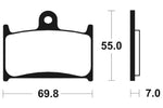 Tecnium Street Performance Sintered Metal Remblokken - MF214 1022751