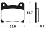 Tecnium Street Performance Sintered Metal Remblokken - MF55 1022799