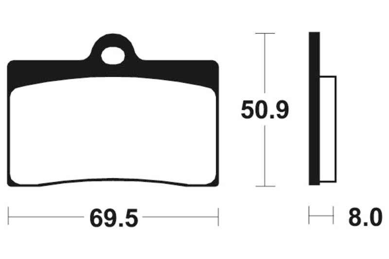 Tecnium Street Performance Sintered Metal Remblokken - MF66 1022802