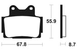 Tecnium Street Performance Sintered Metal Remblokken - MF70 1022803