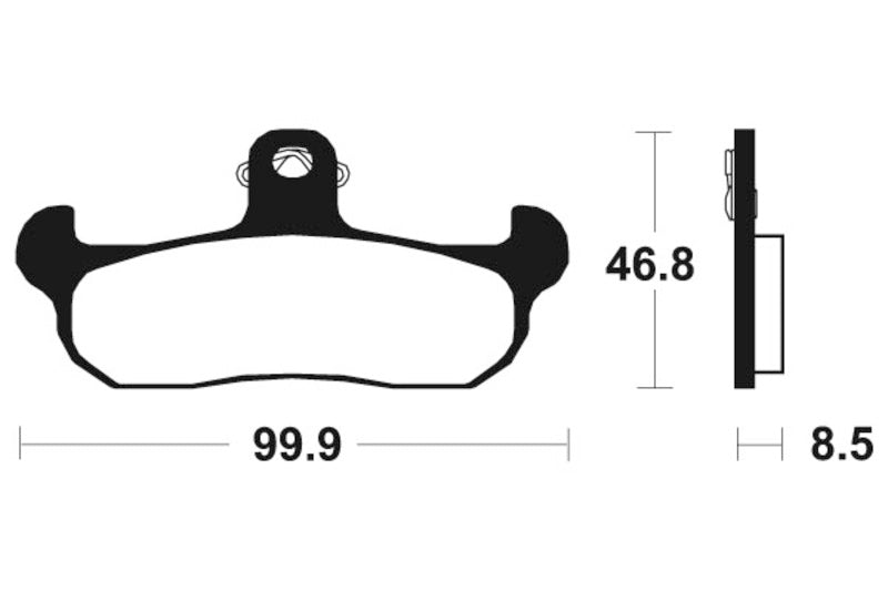 Tecnium MX/ATV gesinterde metalen remblokken - MO108 1022839