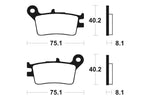 Tecnium MX/ATV gesinterde metalen remblokken - MO129 1022841