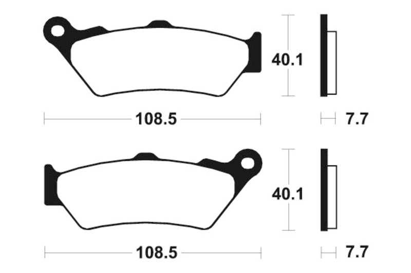 Tecnium MX/ATV gesinterde metalen remblokken - MO174 1022850