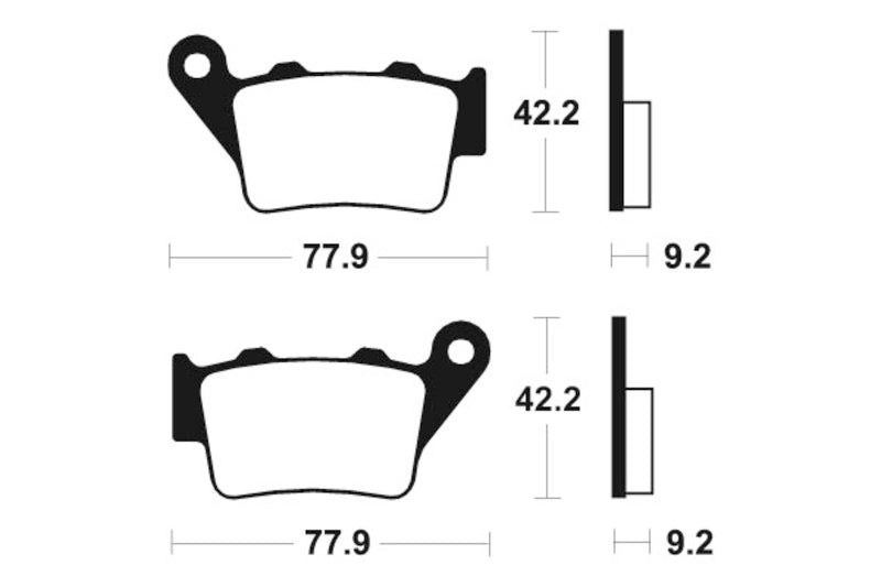 Tecnium MX/ATV gesinterde metalen remblokken - MO175 1022851