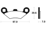 Tecnium MX/ATV gesinterde metalen remblokken - MO216 1022857