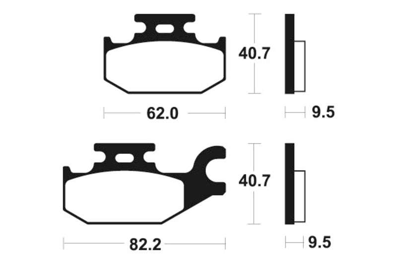 Tecnium MX/ATV gesinterde metalen remblokken - MO254 1022863