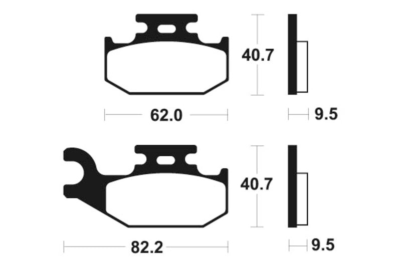 Tecnium MX/ATV gesinterde metalen remblokken - MO267 1022868