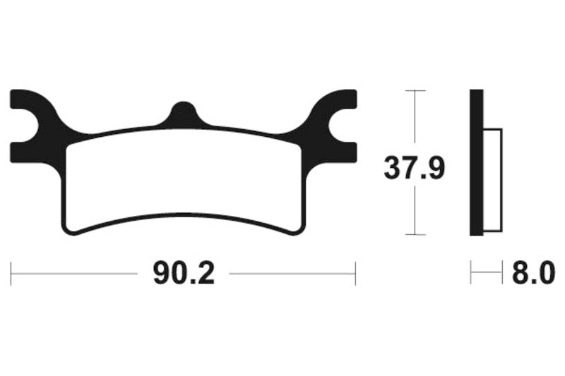 Tecnium MX/ATV gesinterde metalen remblokken - MO287 1022872