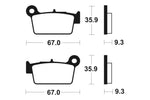 Tecnium MX/ATV gesinterde metalen remblokken - MO290 1022873