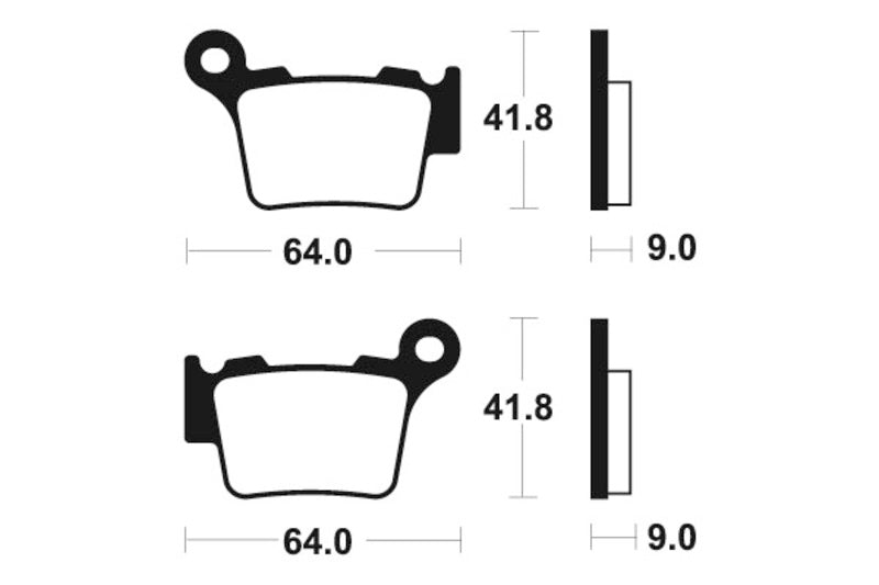 Tecnium MX/ATV gesinterde metalen remblokken - MO291 1022874