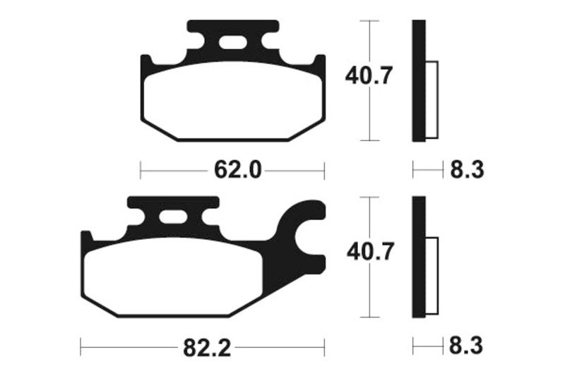 Tecnium MX/ATV gesinterde metalen remblokken - MO335 1022886