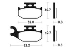 Tecnium MX/ATV gesinterde metalen remblokken - MO336 1022887