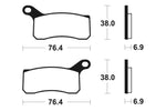 Tecnium MX/ATV gesinterde metalen remblokken - MO366 1022896