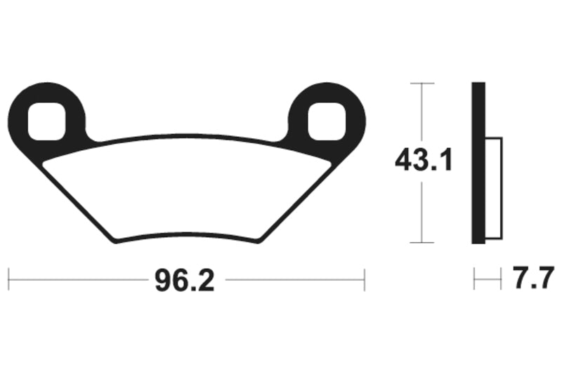 Tecnium MX/ATV gesinterde metalen remblokken - MO399 1022903