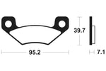 Tecnium MX/ATV gesinterde metalen remblokken - MO408 1022907