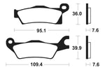 Tecnium MX/ATV gesinterde metalen remblokken - MO411 1022909