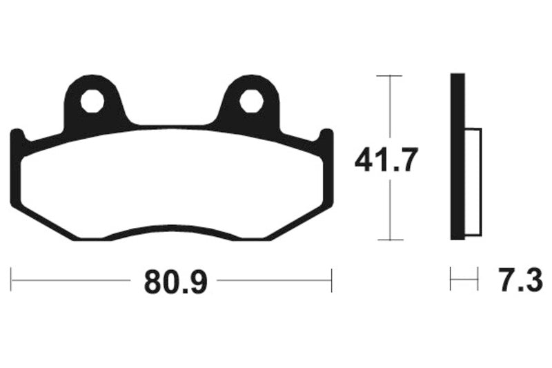 Tecnium MX/ATV gesinterde metalen remblokken - MO58 1022914