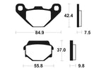 Tecnium MX/ATV gesinterde metalen remblokken - MO86 1022922