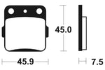 Tecnium MX/ATV gesinterde metalen remblokken - MO92 1022925