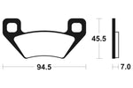 Tecnium MX/ATV gesinterde metalen remblokken - MOA322 1022936