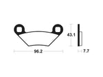 Tecnium MX/ATV gesinterde metalen remblokken - MOA399 1022940