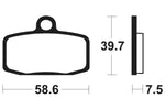 Tecnium Racing MX/ATV gesinterde metalen remblokken - MOR385 1023002