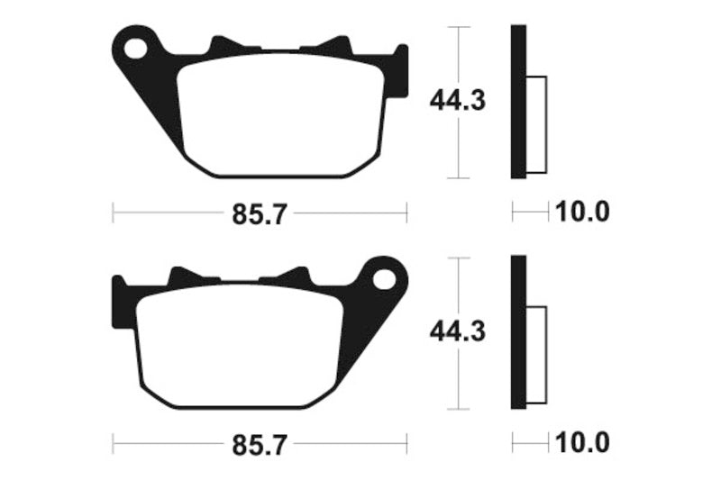 Tecnium Street Performance Sintered Metal Brake Pads - MR308 1023073