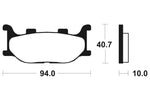 Tecnium Maxi Scooter Sintered Metal Remblokken - MSS191 1023186